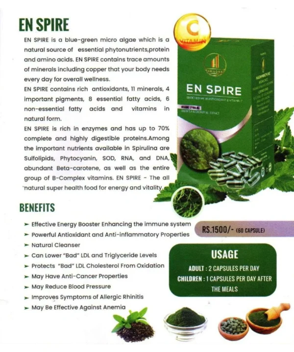 HailONN EN Spire - Blue Green Micro Algae (60 Capsules)