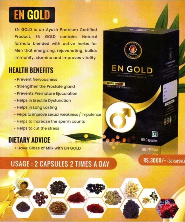 HailONN EN Gold - Healthy Capsules for Stamina (60 Capsules)